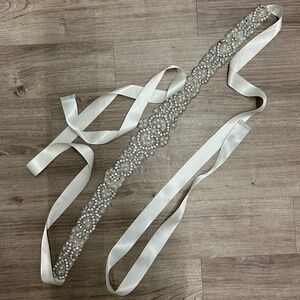 J-Picone Pearl and SparkleWedding Gown Sash